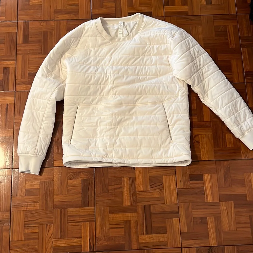 Lululemon White Pullover sz 2 - Picture 1 of 8